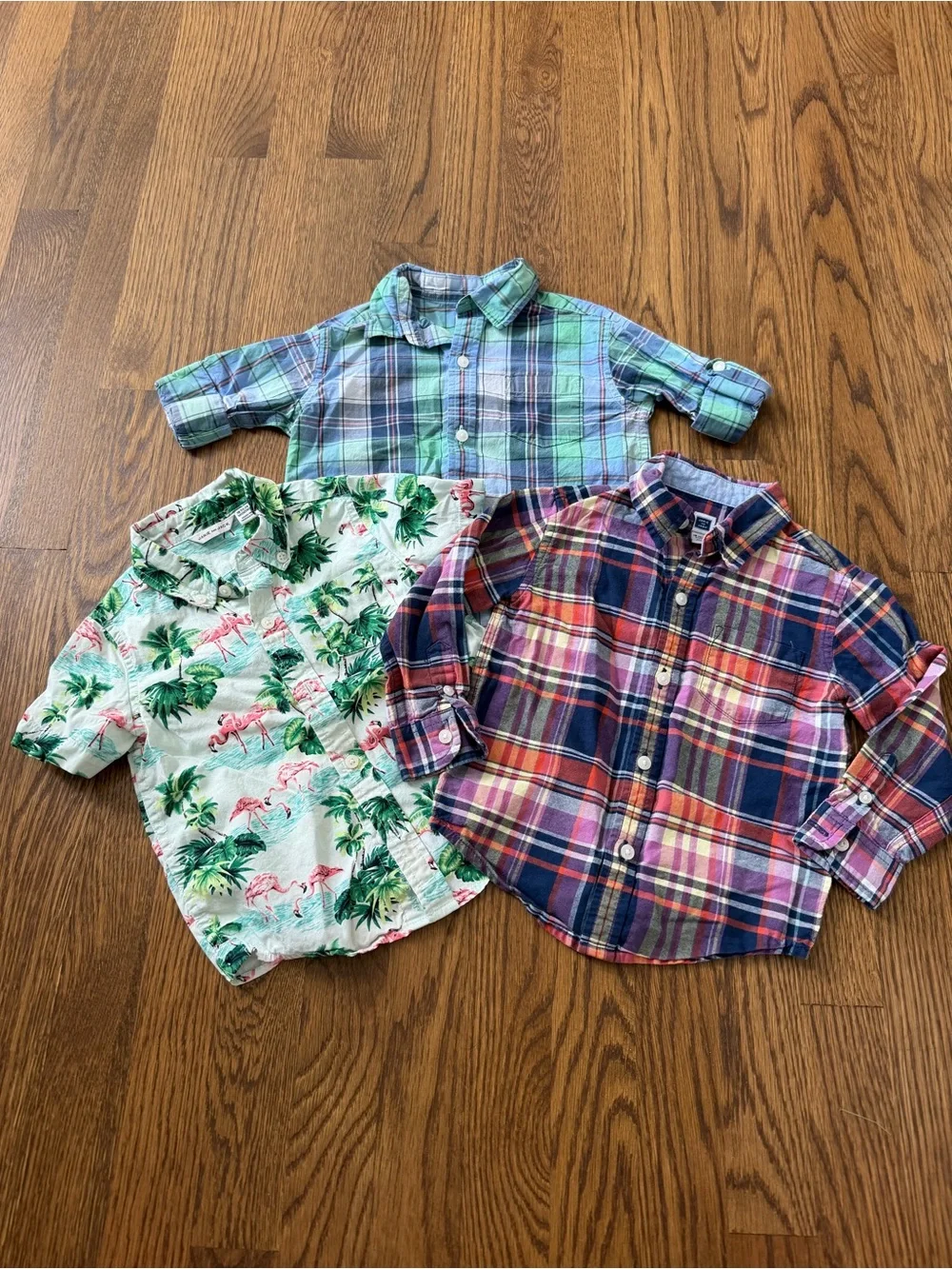 Janie & Jack button down shirts, size 18-24M